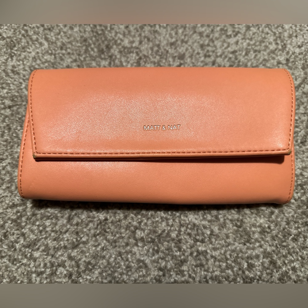 Like new Matt & Nat wallet peach colour